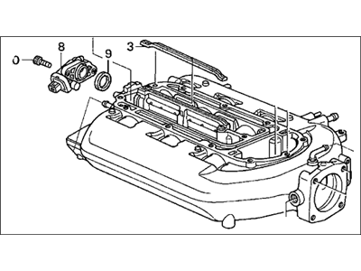Honda 17030-RDV-J01 Manifold Sub-Assembly, Intake