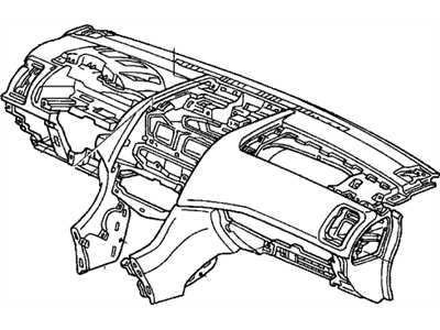 Honda 77100-SDA-A02ZB Panel Assy., Instrument *NH361L* (CF GRAY)