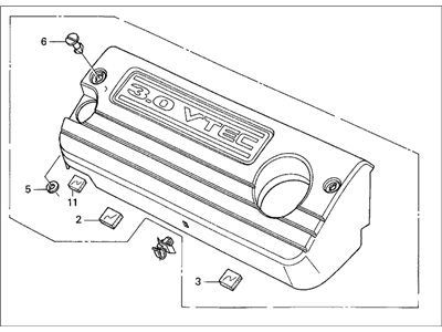 Honda 17122-RCA-A00 Cover Assembly, Engine