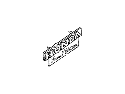 Honda 87104-688-831 Emblem, Front Fender