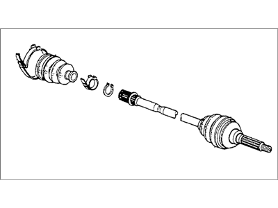 Honda 44011-688-325 Driveshaft Set, Driver Side Outboard