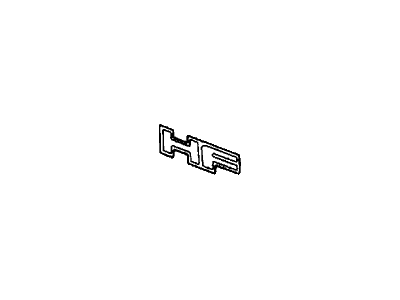 Honda 75723-SH2-A00ZD Emblem, Rear (Sensible Gray Metallic) (Hf)