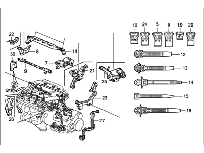 Honda 32110-RGW-A50 Wire Harness, Engine