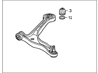 Honda 51350-SHJ-A01 Arm, Right Front (Lower)