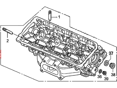 Honda 12300-RGM-305 Cylinder Head Assembly, Rear