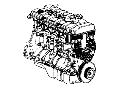 Honda 10001-PK2-691 Engine Assy., Bare (B20A5-025)