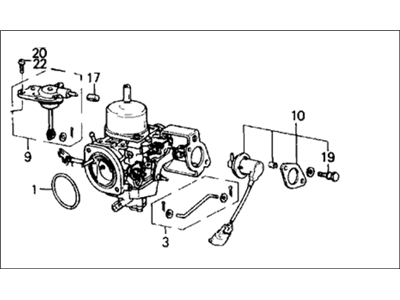 Honda 16101-PK1-681 Carburetor Assembly, Passenger Side (Vf16A A)