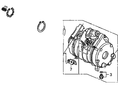Honda 06388-PZD-505RM Compressor, A/C (RMD)(Denso) (Includes Clutch And Coil)
