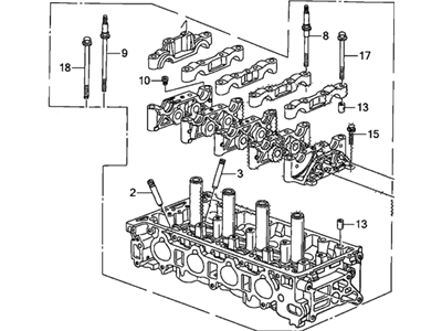 Honda 12100-RAA-A01 Cylinder Head Assembly
