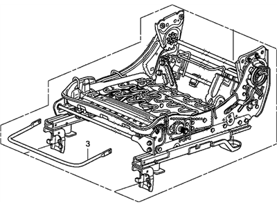Honda 81536-SCV-L02 Frame, L. FR. Seat Cushion