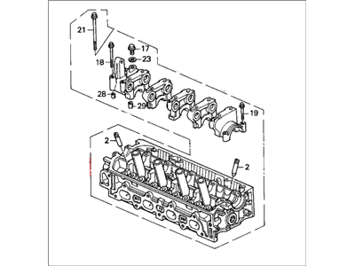 Honda 12100-P08-010 Cylinder Head Assembly
