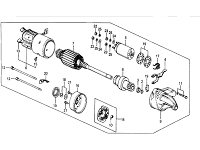Honda 31200-PE0-005RM Starter Motor Assembly (0.8Kw) (S114-396) (Reman) (Hitachi)