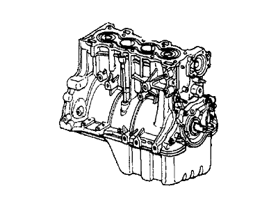 Honda 10002-PE1-951KA Engine Assy., Block (D15A2-012)