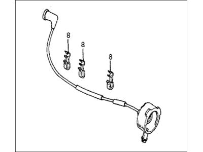 1984 Honda CRX Spark Plug Wire - 32723-PE0-666