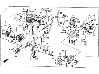 Honda 16100-PE1-814 Carburetor Assembly (Ea22D)