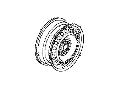 Honda 42700-SNE-A11 Disk, Wheel (15X6J) (Tpms) (Black) (Ring Techs)