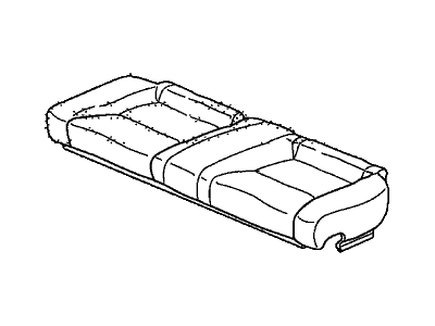 Honda 82131-SVA-A22ZB Cover, Rear Seat Cushion Trim (Atlas Gray)