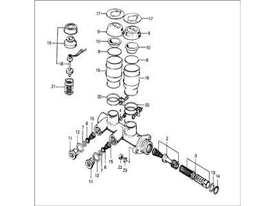 Honda 46100-634-672 Master Cylinder Assembly