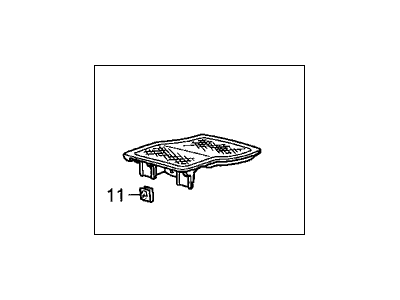 Honda 77137-SDA-A01ZA Lid Assy., L. Instrument (Upper) *NH167L* (GRAPHITE BLACK)