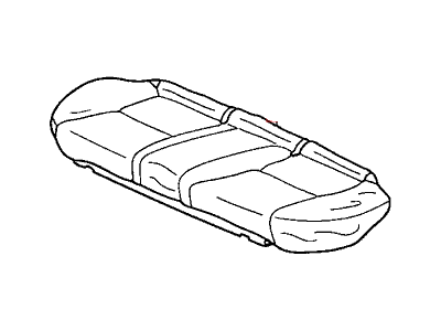 Honda 82131-SDA-A32ZA Cover, Rear Seat Cushion Trim (Graphite Black) (Leather)