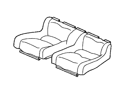 Honda 82131-S30-A01ZB Cover, Rear Seat Cushion Trim (Mild Beige)
