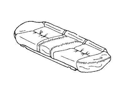 Honda 82131-SDR-A91ZC Cover, Rear Seat Cushion Trim (Ivory) (Leather)