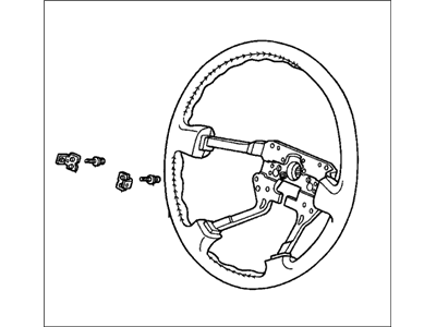 Honda 78501-S87-A61ZC Wheel, Steering (Quartz Gray)