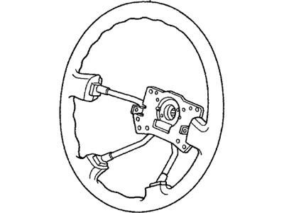 Honda 78501-S84-A71ZB Wheel, Steering (Medium Taupe) (Leather)