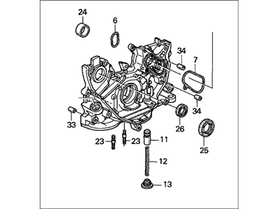 Honda 15100-PAA-A01 Pump Assembly, Oil