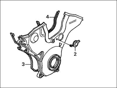 Honda 11810-P8A-A00 Cover Assembly, Timing Belt (Lower)