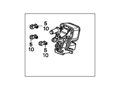 Honda 72650-S84-A01 Lock Assembly, Left Rear Door