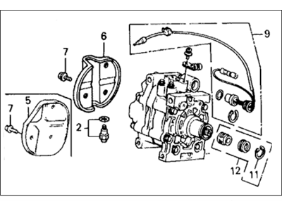Honda CRX A/C Compressor - 38810-PM3-026