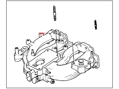 1988 Honda CRX Intake Manifold - 17000-PM5-A01