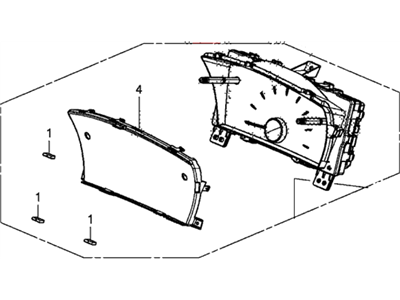 Honda 78200-TR0-A11 Meter Assembly, Combination