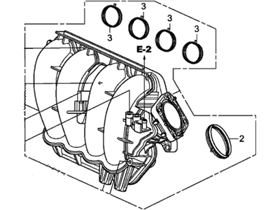 Honda 17100-R40-A00 Manifold, Intake