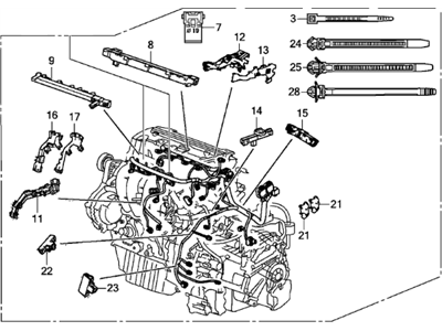 Honda 32110-R5A-A50 Engine Harness
