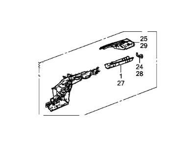 Honda 65610-T0A-A00ZZ Frame Comp R,Rear