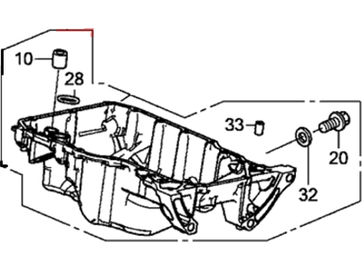 Honda 11200-5LA-A00 Pan Assembly, Oil