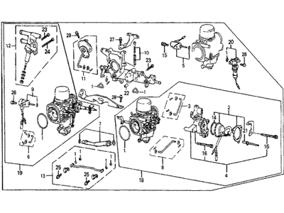 Honda 16100-PC7-L12 Carburetor Assembly (05H B)