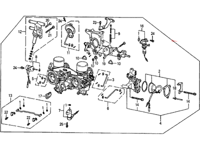 Honda 16100-PC6-306 Carburetor Assembly (Vf02A C)
