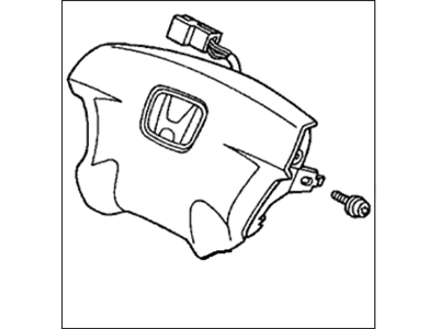Honda 06770-S5F-A80ZA Airbag Assembly, Driver (Graphite Black) (Automatic Liv)