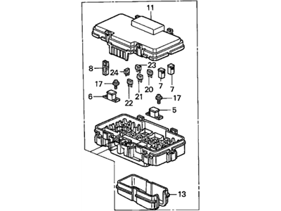 Honda 38250-S5P-A11 Box Assembly, Relay