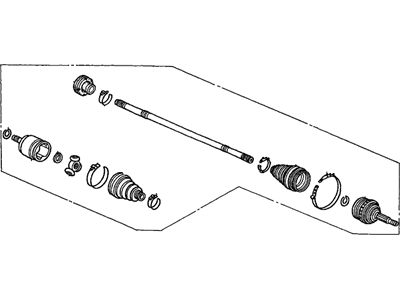 Honda 44306-S5D-A61 Driveshaft Assembly, Driver Side