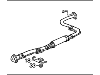 Honda Accord Exhaust Pipe - 18220-SM4-A73