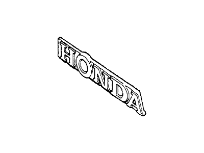 Honda 87301-671-030 Emblem, Rear