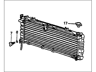 Honda 19010-692-023 Radiator
