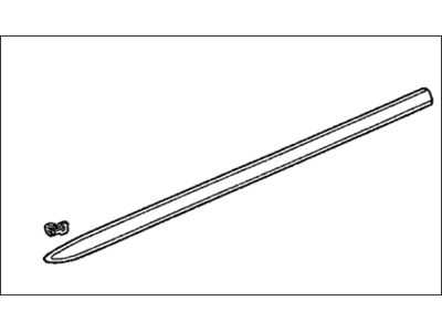 Honda 75322-S5A-G01ZX Protector, L. FR. Door *NH675M* (MAGNESIUM METALLIC)