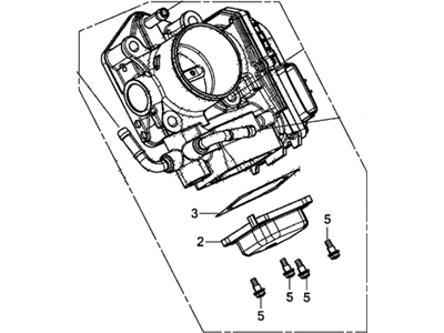 Honda Civic Throttle Body - 16400-RW0-A01