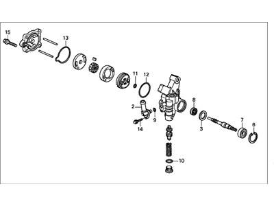 Honda 56110-P2A-963 Pump Sub-Assembly, Power Steering (Indent Mark P)