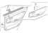 Honda 83700-SR1-A11ZC Lining Assy., R. RR. Door *2Tn122* (EXCEL CHARCOAL/MYSTIC GRAY)